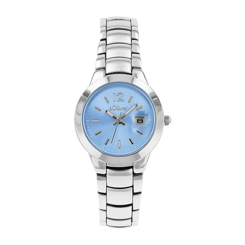 s.Oliver Damen Uhr Armbanduhr Edelstahl silber 2038592