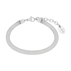 s.Oliver Jewel Damen Armband Armkette Edelstahl Zirkonia weiss 2038856