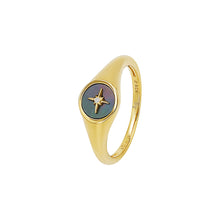 Laden Sie das Bild in den Galerie-Viewer, s.Oliver Jewel Damen Ring Silber 925 gold Zirkonia Perlmutt 203896