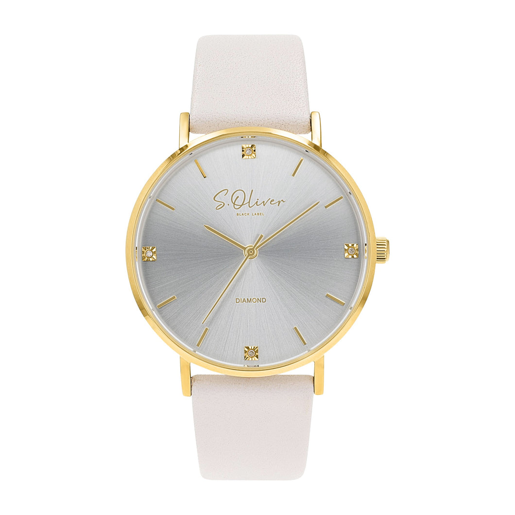 s.Oliver Damen Uhr Armbanduhr Leder 2040105