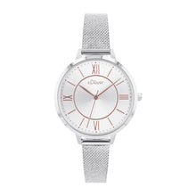 Laden Sie das Bild in den Galerie-Viewer, s.Oliver Damen Uhr Armbanduhr Edelstahl 2040106