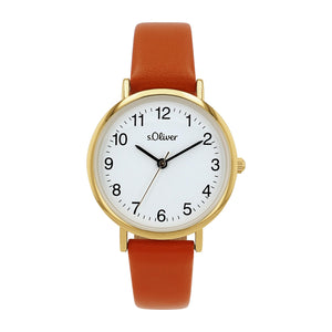s.Oliver Damen Uhr Armbanduhr Leder 2040119