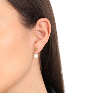 s.Oliver Jewel Damen Ohrringe Ohrstecker Silber 925 gold Perlen 2040599