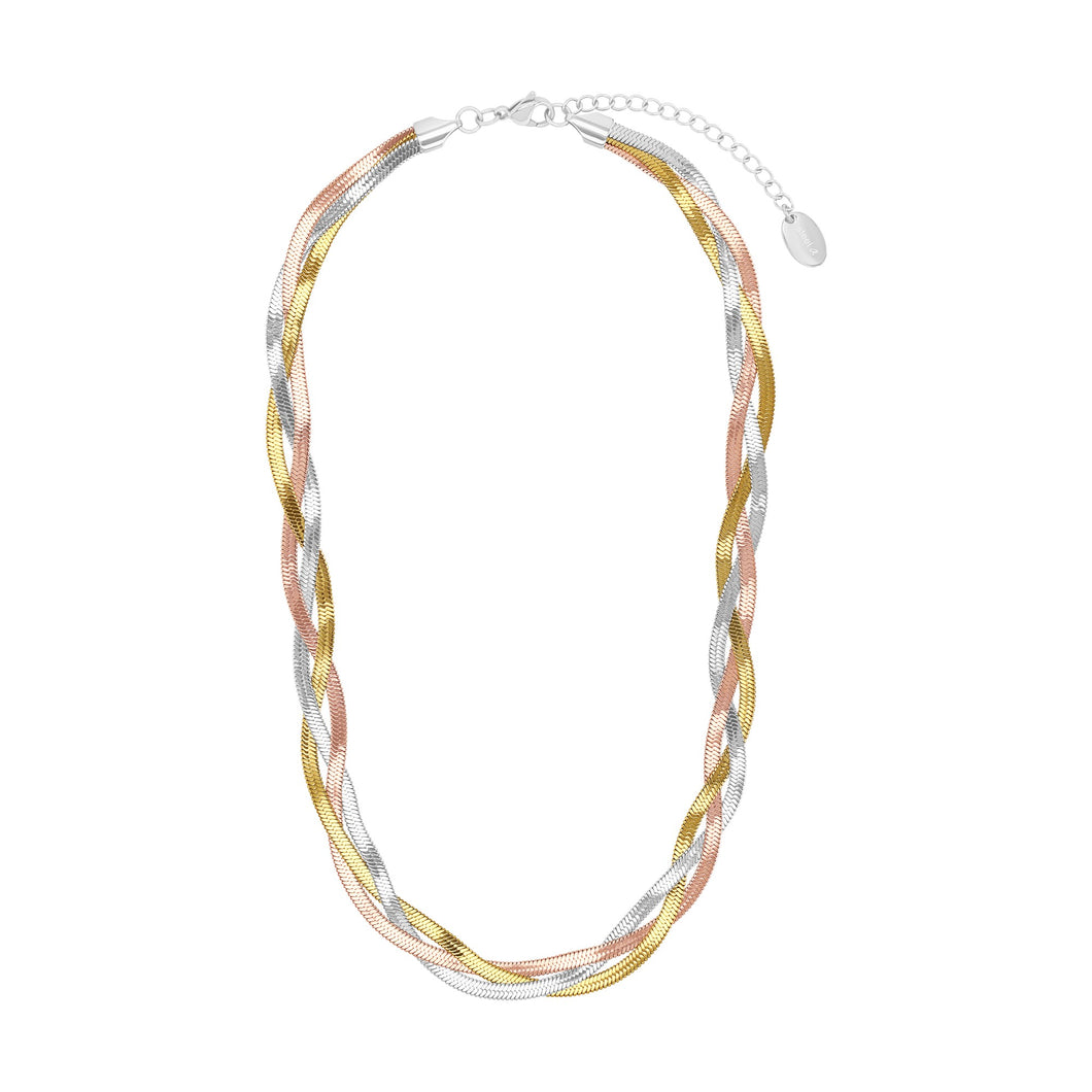 s.Oliver Jewel Damen Kette Halskette Edelstahl Schlangen 2040602