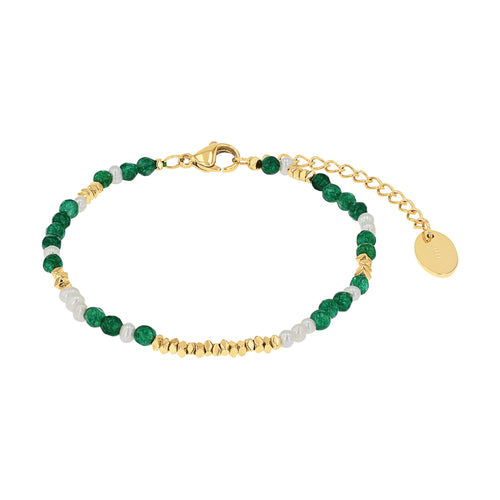 s.Oliver Jewel Damen Armband Armkette Beads Edelstahl Perlen 2040604