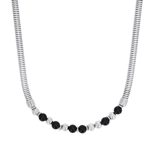 s.Oliver Jewel Damen Kette Halskette Bead Edelstahl 2040605