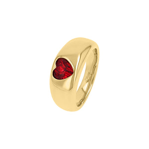 s.Oliver Jewel Damen Ring Edelstahl IP Gold Zirkonia Herz 204061