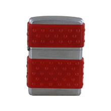 Laden Sie das Bild in den Galerie-Viewer, Zippo Feuerzeug Modell 205 Regular Satin Chrome CHR/REDZ