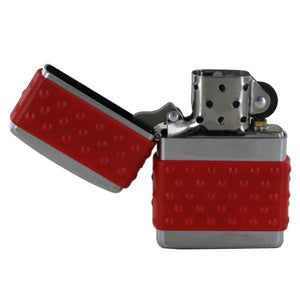 Zippo Feuerzeug Modell 205 Regular Satin Chrome CHR/REDZ