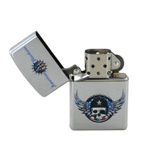 Laden Sie das Bild in den Galerie-Viewer, Zippo Feuerzeug Modell  Modell 220101 American Hardcore Winged Skull