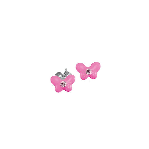 Scout Kinder Ohrringe Ohrstecker Silber Schmetterling rosa Mädchen 262157100