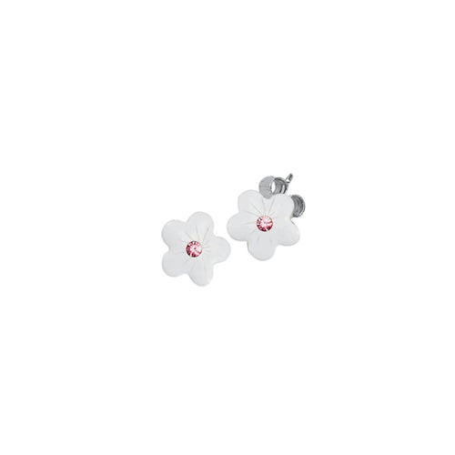 Scout Kinder Ohrringe Ohrstecker Silber Blumen weiss Mädchen 262160100