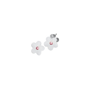 Scout Kinder Ohrringe Ohrstecker Silber Blumen weiss Mädchen 262160100