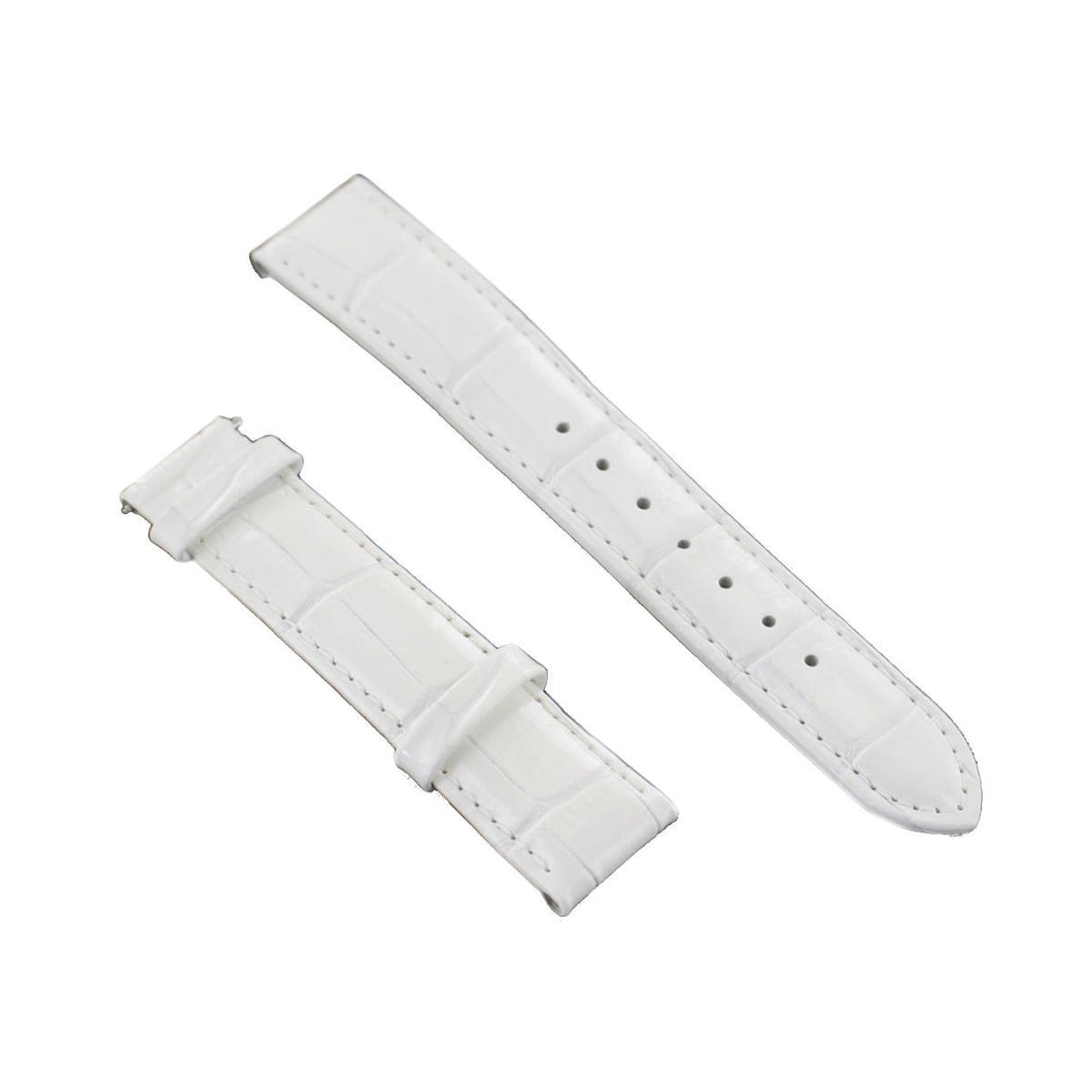 Ingersoll Ersatzband für Uhren Leder weiss Kroko 18 mm
