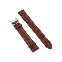 Laden Sie das Bild in den Galerie-Viewer, Ingersoll Ersatzband für Uhren Leder braun Kroko Faltschl.20 mm XL