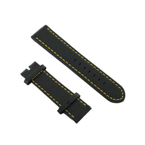 Ingersoll Ersatzband für Uhren Leder schwarz Kroko 24 mm