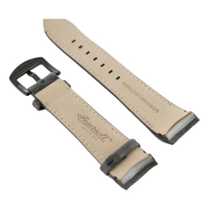 Ingersoll Ersatzband für Uhren Leder grau Naht weiss für IN3211BKSL 24 mm