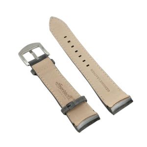 Ingersoll Ersatzband für Uhren Leder grau Naht rot für IN3211BKRD 24 mm