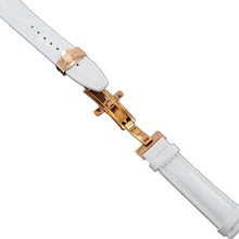 Laden Sie das Bild in den Galerie-Viewer, Ingersoll Ersatzband für Uhren Leder weiss Kroko Faltschl. Rosé 20 mm