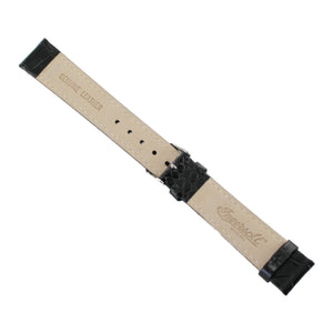 Ingersoll Ersatzband für Uhren Leder schwarz Kroko Dornschließe SI 18 mm