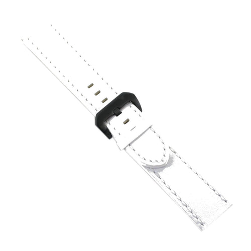Ingersoll Ersatzband für Uhren Leder weiss Dornschließe Bison N59 24 mm