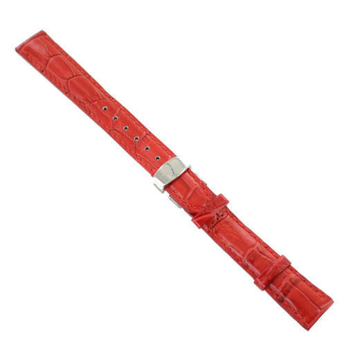 Ingersoll Ersatzband für Uhren Leder rot Kroko Faltschl. Si 16 mm