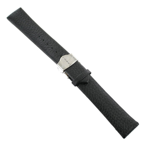 Ingersoll Ersatzband für Uhren Leder schwarz o. Naht Faltschl. Si 20 mm