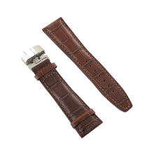 Laden Sie das Bild in den Galerie-Viewer, Ingersoll Ersatzband für Uhren Leder braun Kroko Faltschl. Si 25 mm