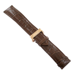 Ingersoll Ersatzband für Uhren Leder braun gl. Kroko Faltschl. Rosé 24 mm