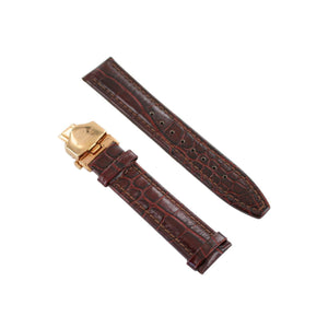 Ingersoll Ersatzband für Uhren Leder braun gl. Kroko Faltschl. Rosé 20 mm
