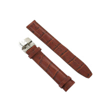 Laden Sie das Bild in den Galerie-Viewer, Ingersoll Ersatzband für Uhren Leder braun Kroko Faltschl. 21 mm XL
