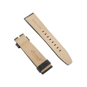Ingersoll Ersatzband für Uhren Leder schwarz Naht beige 22 mm