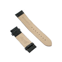 Laden Sie das Bild in den Galerie-Viewer, Ingersoll Ersatzband für Uhren Leder schwarz glänzend Kroko 22 mm