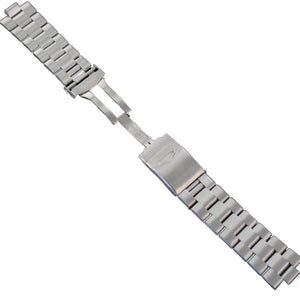 Ingersoll Ersatzband für Uhren Edelstahl  Glieder Faltschließe Silber 22 mm