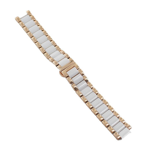 Ingersoll Ersatzband für Uhren Edelstahl Faltschl. Rosé / weiss IN5012 18 mm