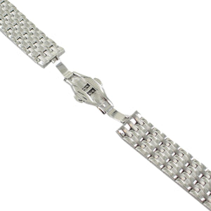 Ingersoll Ersatzband für Uhren Edelstahl Faltschl. o. Anstoß IN8012 Silber 22 mm