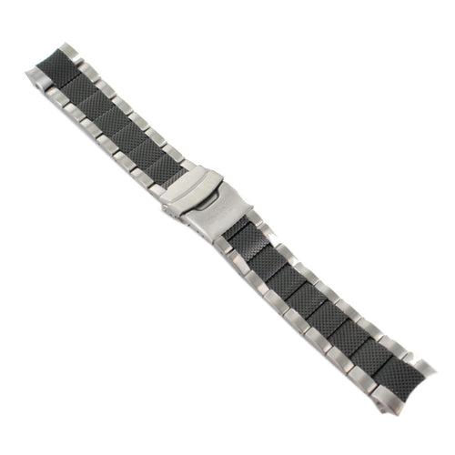 Ingersoll Ersatzband für Uhren Edelstahl Faltschl. Silber Bison No.12 22 mm
