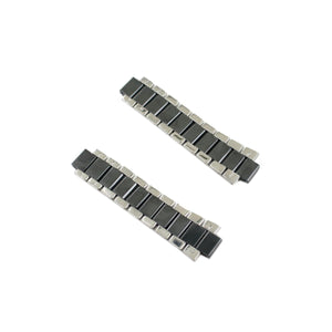 Ingersoll Ersatzband für Uhren Edelstahl Keramik silber / schwarz IN7201 21 mm