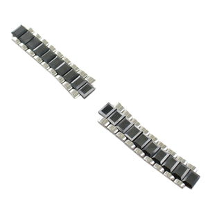 Ingersoll Ersatzband für Uhren Edelstahl Keramik silber / schwarz IN7201 21 mm