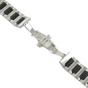 Ingersoll Ersatzband für Uhren Edelstahl Faltschließe Silber IN1611 24 mm