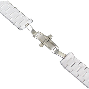 Ingersoll Ersatzband für Uhren Edelstahl Keramik Faltschl. IN7216 Weiss 20 mm