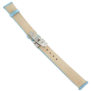 Ingersoll Ersatzband für Uhren Leder hellblau Kroko Faltschl. Si 16 mm