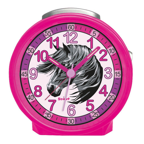 Scout Kinder Wecker Alarm Friends LUCKY HORSES Pink Mädchen 280001019-1