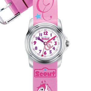 Scout Kinder Uhr Lernuhr Sweeties Pferd Hufeisen Mädchenuhr 280301022