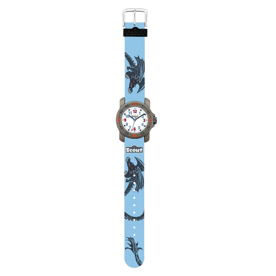 Scout Kinder Uhr Lernuhr Action Boys -  Drache Jungen 280376011
