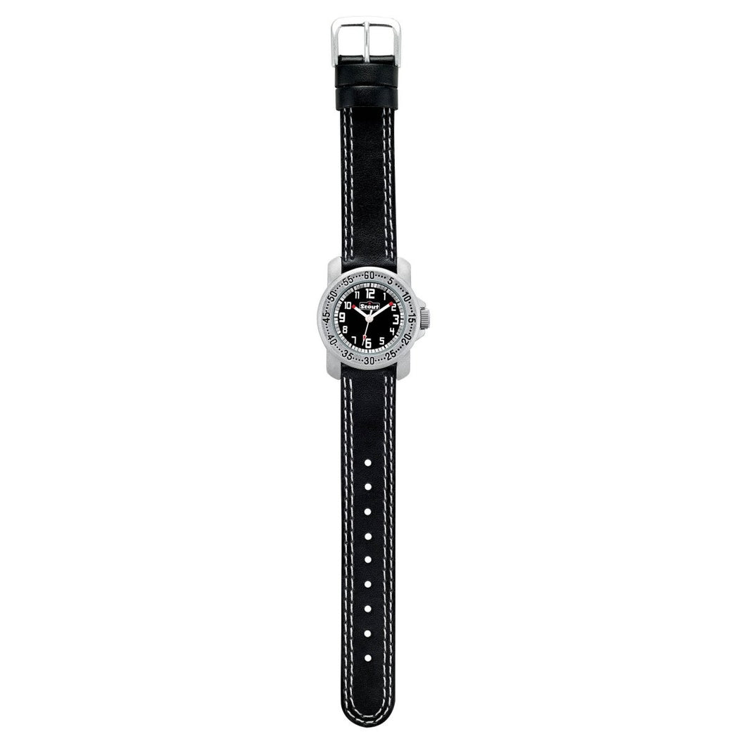 Scout Kinder Uhr Lernuhr Action Boys schwarz weiss  280376033