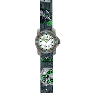 Scout Kinder Uhr Lernuhr Action Boys - Spinne grau/grün Jungen 280376042