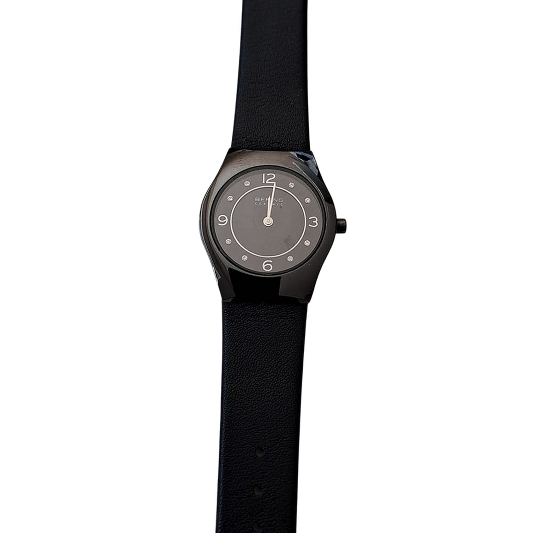 Bering Damen Uhr Armbanduhr Slim Ceramic - 32030-442-1 Leder