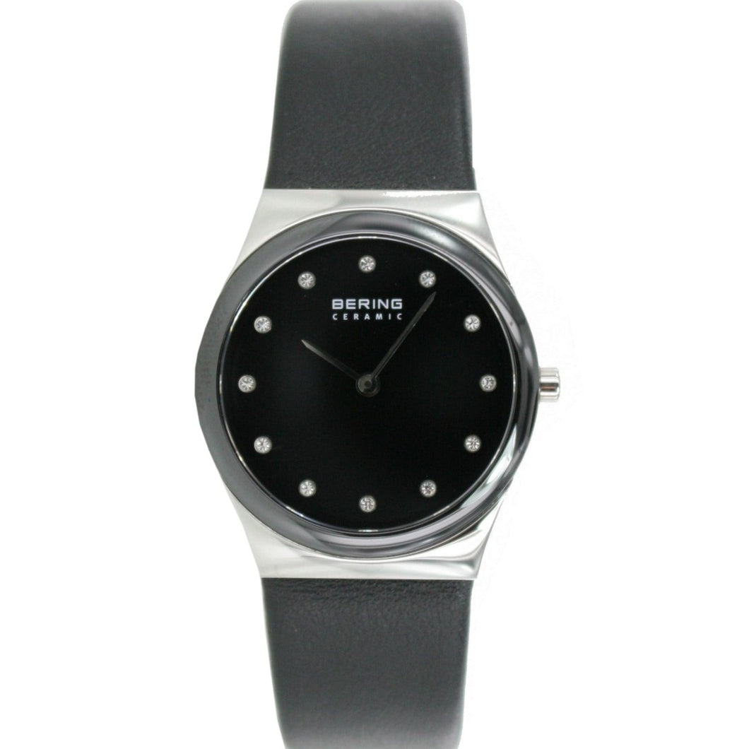 Bering Damen Uhr Armbanduhr Slim Ceramic - 32230-442-1 Leder