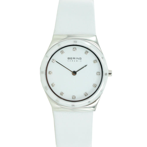 Bering Damen Uhr Armbanduhr Slim Ceramic - 32230-684 Leder